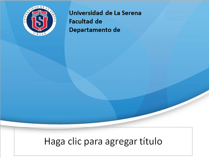 Plantilla PPT Universidad de La Serena