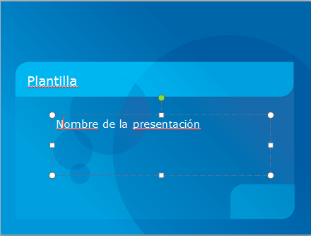 Plantilla ppt sobria de color azul