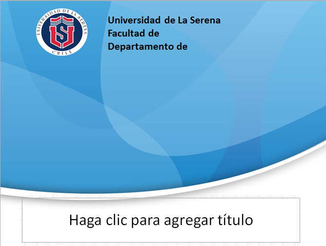 Plantilla PPT Universidad de La Serena