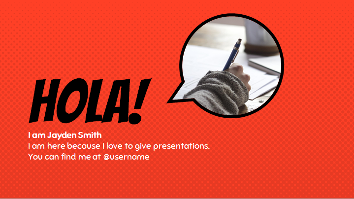Plantilla Powerpoint Estilo Comic